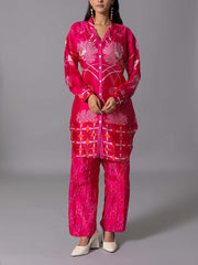 Pink Vasansi Silk Co-Ord Set