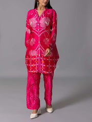 Pink Vasansi Silk Co-Ord Set