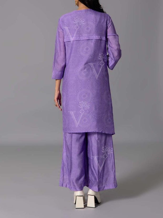 purple  Vasansi Silk Kurta And Pant Set