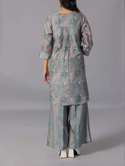 Grey Vasansi Silk Kurta And Pant Set