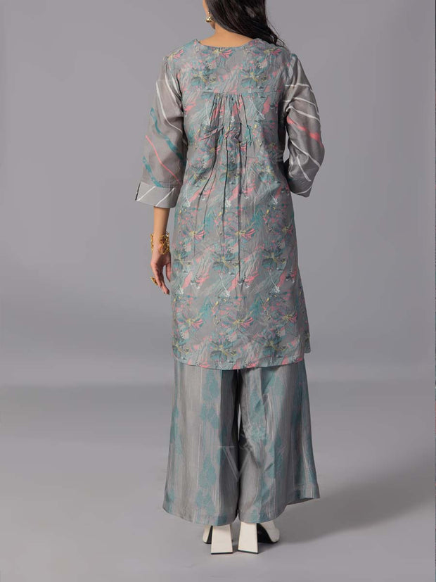 Grey Vasansi Silk Kurta And Pant Set