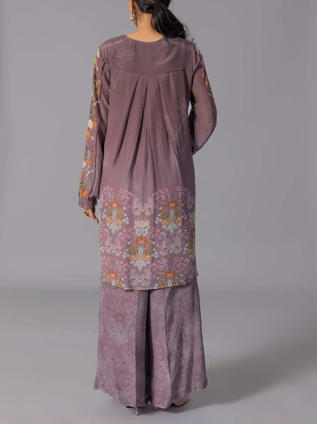 Brown Vasansi Silk Co-Ord Set