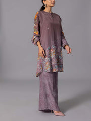 Brown Vasansi Silk Co-Ord Set