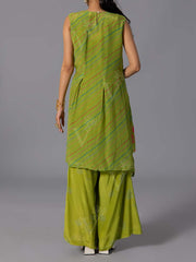 Green Crepe Silk Co-Ord Set