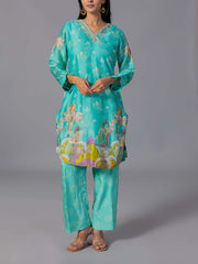 Sky Blue Vasansi Silk Co-Ord Set