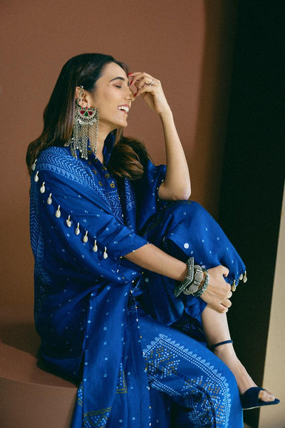 Masoom Bandhani Kaftan and Pant Set