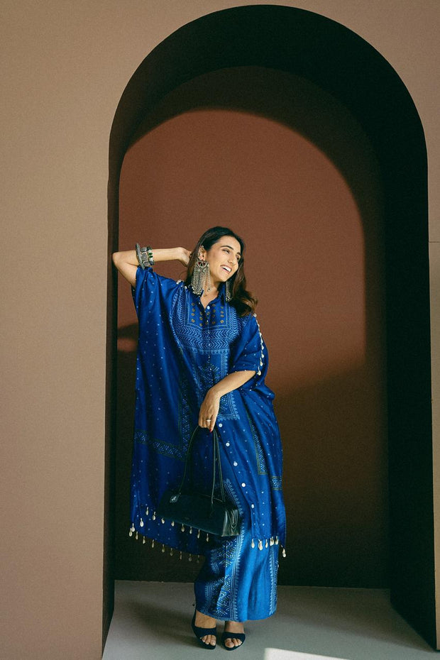 Masoom Bandhani Kaftan and Pant Set