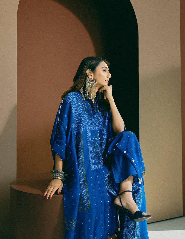 Masoom Bandhani Kaftan and Pant Set