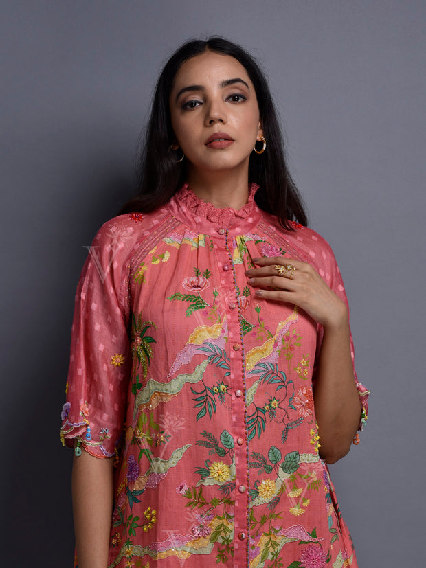Brick Red Cotton Co Ord Set