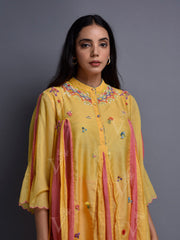 Yellow and Pink Cotton Co Ord Set