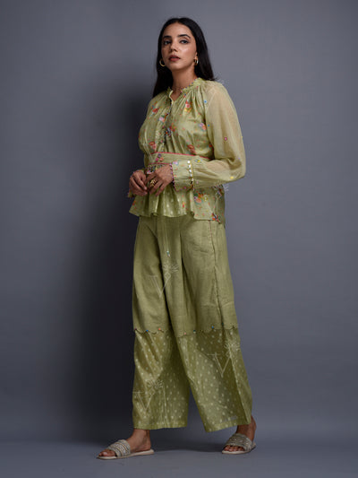 Moss Green Cotton Co Ord Set