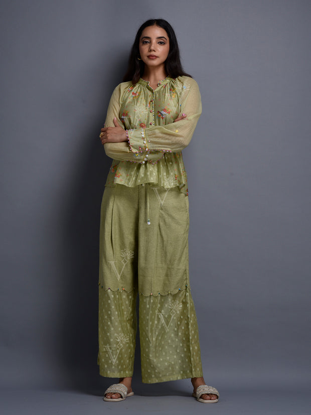 Moss Green Cotton Co Ord Set