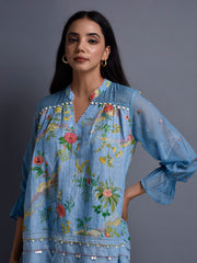 Baby blue Cotton Co Ord Set