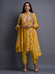 Yellow Cotton Co Ord Set
