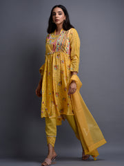Yellow Cotton Co Ord Set