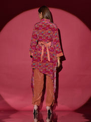 Brown Vasansi Silk Printed Co Ord Set