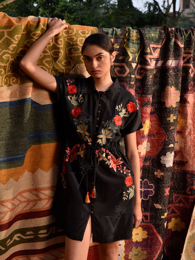Black Rayon Dress