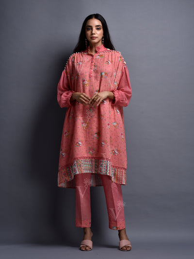 Brick Red Cotton Co Ord Set