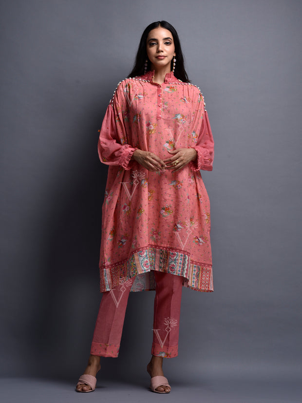 Brick Red Cotton Co Ord Set