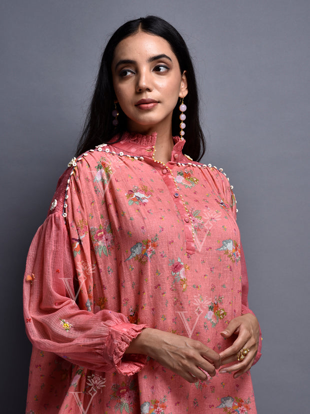 Brick Red Cotton Co Ord Set