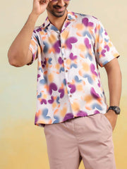 Tropical Bloom Relaxed Fit Cuban Collar Shirt