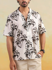 Tropical Mirage Oversized Hawaian Collor Shirts