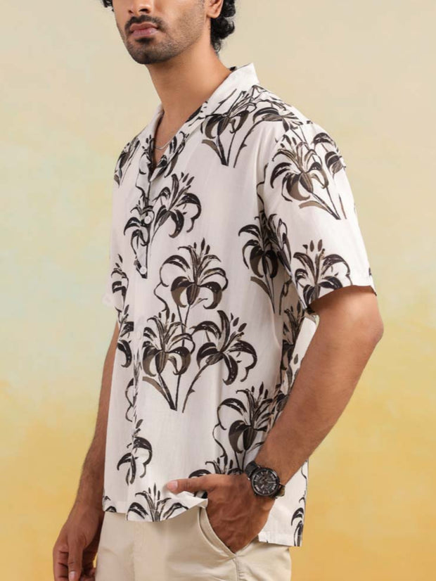 Tropical Mirage Oversized Hawaian Collor Shirts
