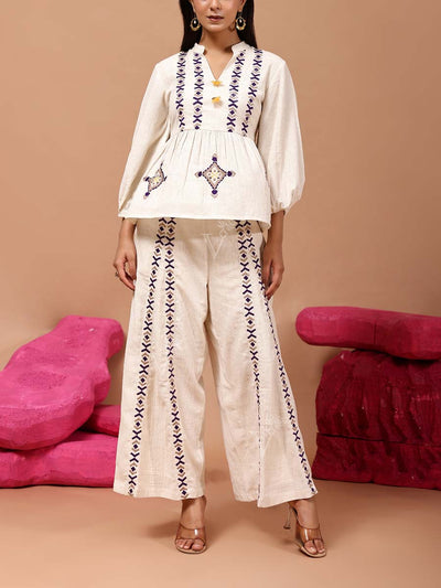 DD35, MTO, RK, Off-White , beige , cotton, Co Ord Set , summer , monsoon24 , cotton Co Ord set