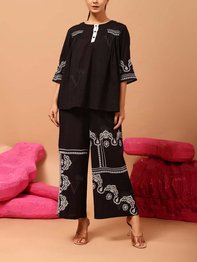 DD35, MTO, RK, black , cotton,  summer , monsoon24 , cotton Co Ord set , Co Ord set