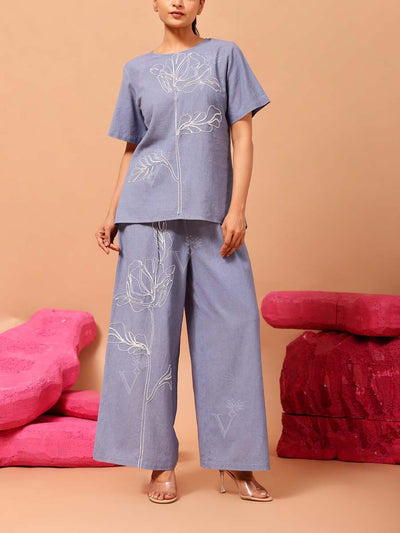 DD35, MTO, RK, blue , grey , cotton, summer , monsoon24 , cotton Co Ord set , Co Ord set