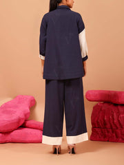 Blue Cotton Co Ord Set