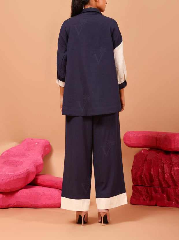 Blue Cotton Co Ord Set