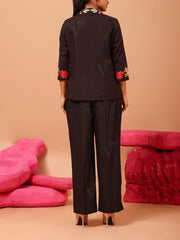 Black Cotton Co Ord Set