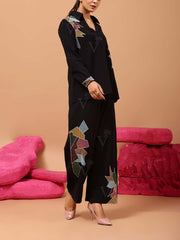 Black Cotton Co Ord Set