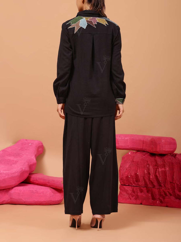 Black Cotton Co Ord Set