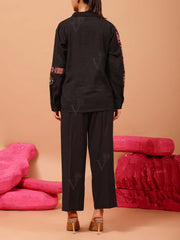 Black Cotton Co Ord Set