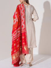 Off White Suit Set