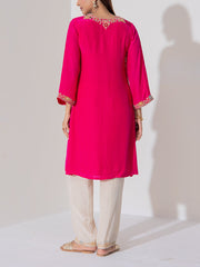 Pink Embroidered Suit Set