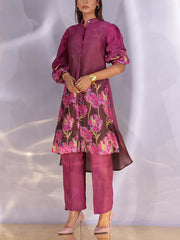 Mulberry Vasansi Silk Printed Co Ord Set