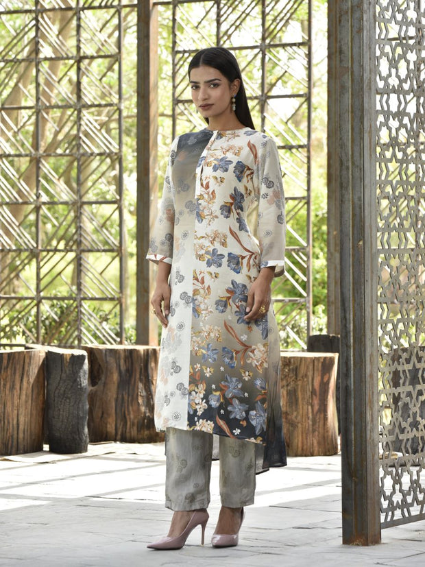 Fossil Vasansi Silk Printed Co Ord Set