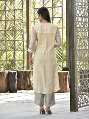 Transient Grey Vasansi Silk Printed Co Ord Set