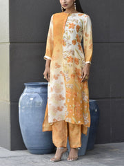 Yellow Vasansi Silk Printed Co Ord Set
