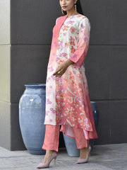 Pink Vasansi Silk Printed Co Ord Set