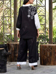 Black Cotton Co Ord Set