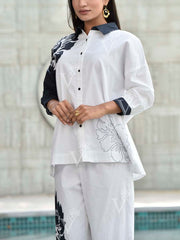 Black and White Cotton Co Ord Set