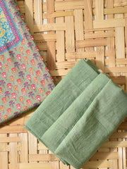 Blue Cotton Dress Material
