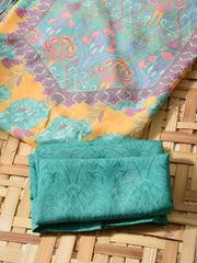 Blue Cotton Dress Material