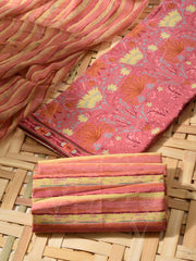 Pink Cotton Dress Material