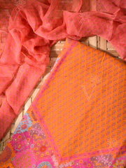 Pink Cotton Silk Dress Material