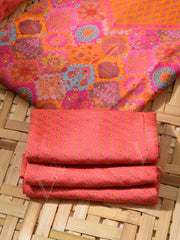 Pink Cotton Silk Dress Material